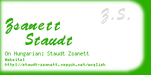 zsanett staudt business card